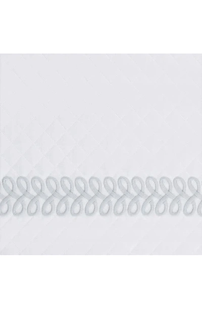 Matouk Astor Braid Matelassé Coverlet In Silver