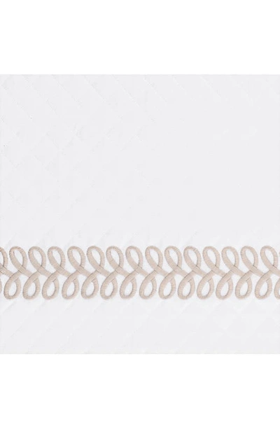 Matouk Astor Braid Matelassé Coverlet In Dune