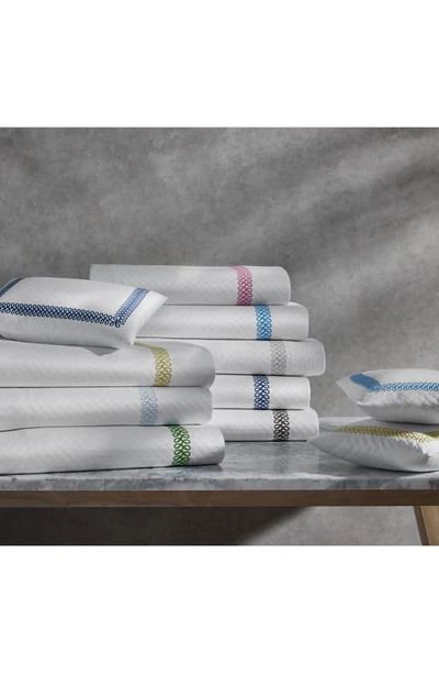 Matouk Astor Braid Matelassé Coverlet In Lemon