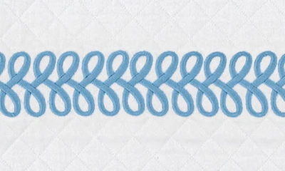 Matouk Astor Braid Matelassé Coverlet In Sky