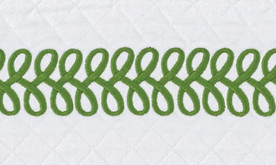 Matouk Astor Braid Matelassé Coverlet In Grass