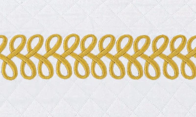 Matouk Astor Braid Matelassé Coverlet In Lemon