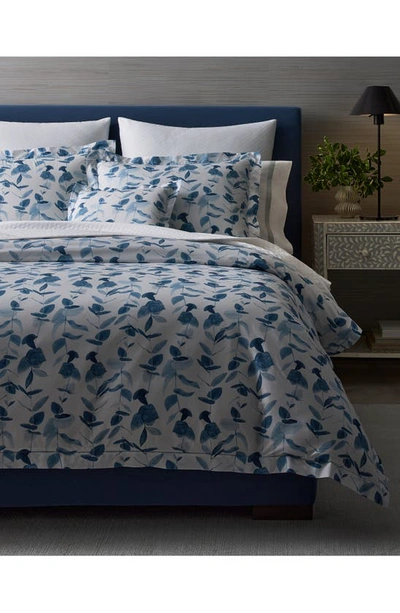 Matouk Antonia Egyptian Cotton Duvet Cover In Hazy Blue