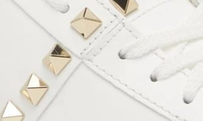 Shop Valentino Rockstud Untitled Platform Sneaker In Bianco