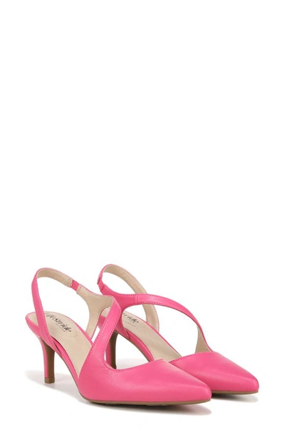 Shop Lifestride Santorini Asymmetric Pointed Toe Pump In French Pink