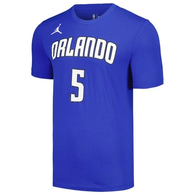 Shop Jordan Brand Paolo Banchero Blue Orlando Magic 2022/23 Statement Edition Name & Number T-shirt
