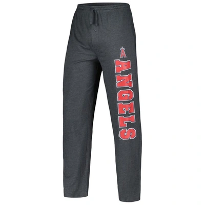 Shop Concepts Sport Charcoal/red Los Angeles Angels Meter T-shirt & Pants Sleep Set