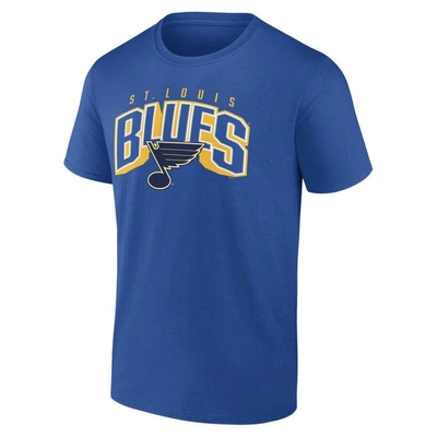 Shop Fanatics Branded Gold/blue St. Louis Blues Bottle Rocket T-shirt Combo Pack