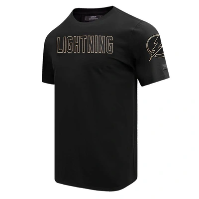 Shop Pro Standard Black Tampa Bay Lightning Wordmark T-shirt