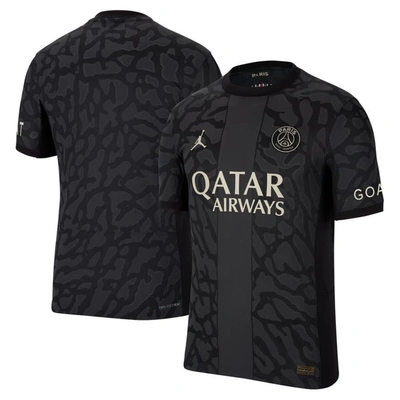 Shop Jordan Brand Anthracite Paris Saint-germain 2023/24 Third Match Authentic Jersey