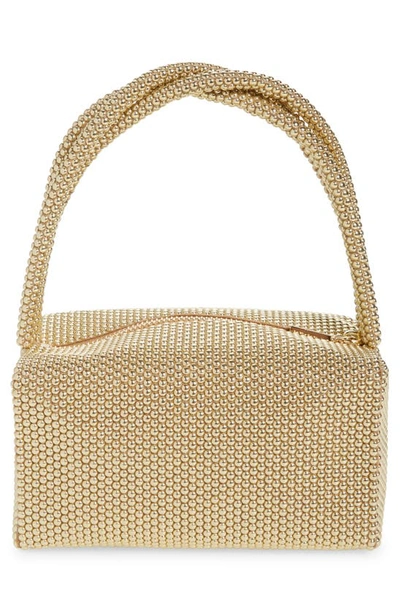 Shop Cult Gaia Mini Sienna Top Handle Bag In Shiny Brass