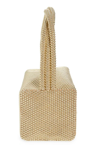 Shop Cult Gaia Mini Sienna Top Handle Bag In Shiny Brass