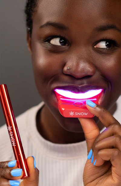 Shop Snow Diamond Wireless Teeth Whitening Kit (limited Edition) $299 Value In Red
