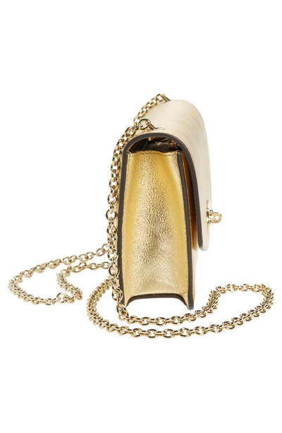 Mulberry Small Darley Leather Clutch In Soft Gold Leaf