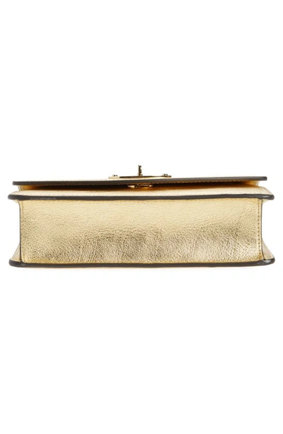 Shop Mulberry Small Darley Leather Clutch In Soft Gold Leaf