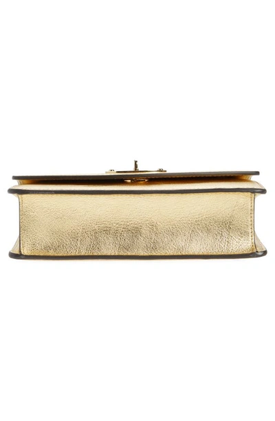 Mulberry Small Darley Leather Clutch In Soft Gold Leaf