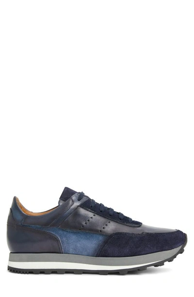 Shop Bruno Magli Collezione Gallo Sneaker In Navy
