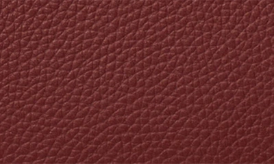 Shop Tory Burch Small Robinson Pebble Leather Tote In Claret
