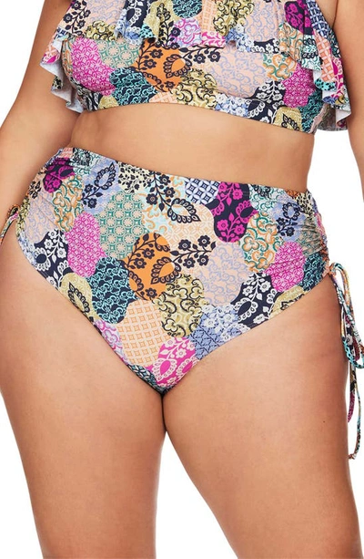 Shop Artesands Salmagundi Magritte Side Tie Bikini Bottoms In Multi