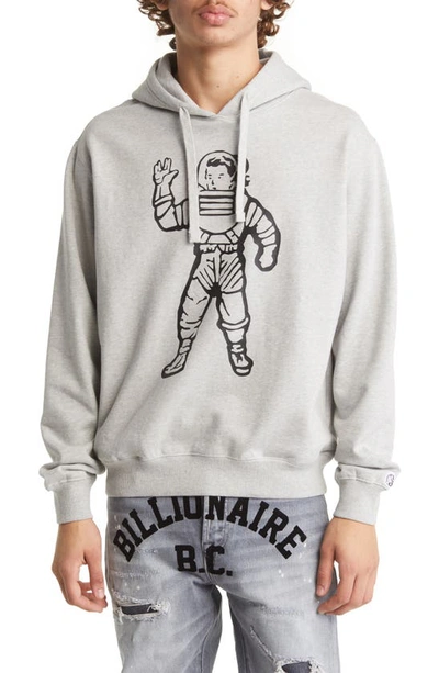 Shop Billionaire Boys Club Bb Waldo Oversize French Terry Graphic Hoodie In Heather Grey