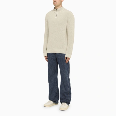 Shop Apc A.p.c. Cotton Mastic Turtleneck