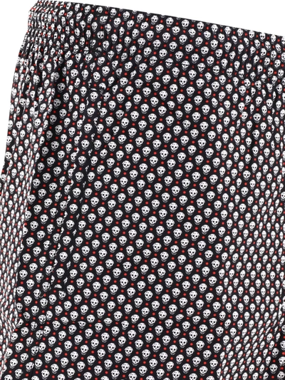 Shop Alexander Mcqueen Alexander Mc Queen Skull Dots Swim Shorts