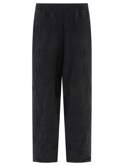 Shop Balenciaga Creased Sport Trousers