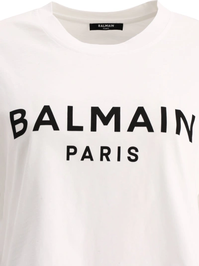 Shop Balmain Cropped T Shirt