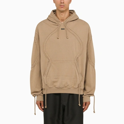Bluemarble Drawstring Hood Cotton Sweatshirt