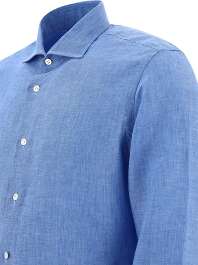 Shop Borriello Classic Linen Shirt