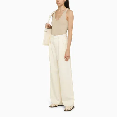Shop By Malene Birger Rory Beige Ribbed Top