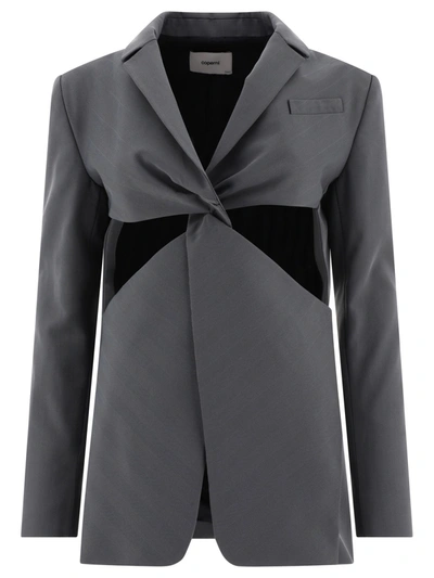 Coperni Tailored Jacket With Twisted Cut-out Detail