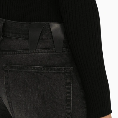 Darkpark Boyfriend Jeans With Ankle Ties And Faded Effect In Brown