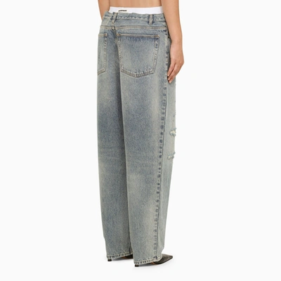 Shop Darkpark Low Waisted Washed Jeans