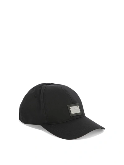 Shop Dolce & Gabbana Baseball Cap With Branded Tag