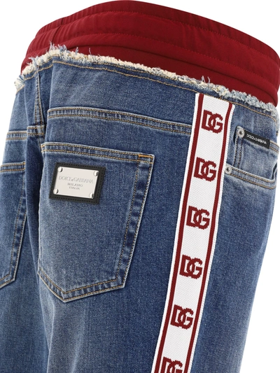 Shop Dolce & Gabbana Jeans With Branded Bands