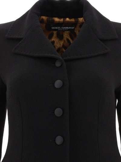 Shop Dolce & Gabbana Single Breasted Blazer In Merino Wool