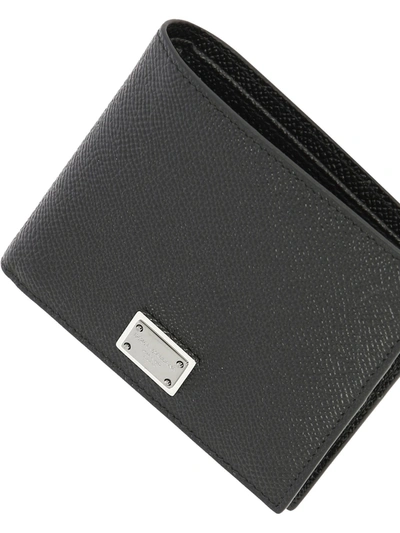 Shop Dolce & Gabbana Wallet With Logo Plaque