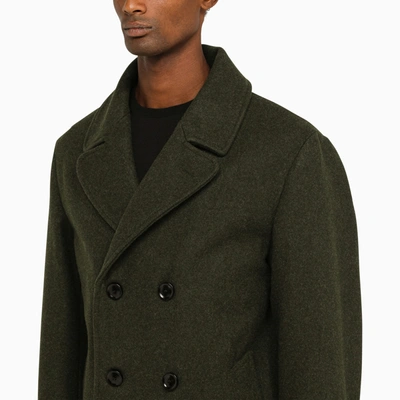 Shop Doppiaa Double Breasted Military Wool Coat