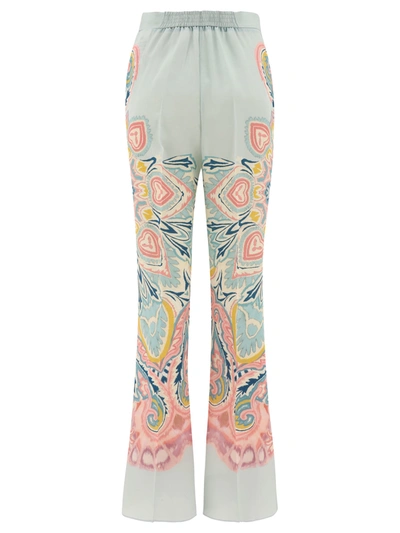 Shop Etro Printed Palazzo Trousers