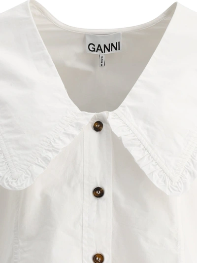Shop Ganni Poplin Shirt