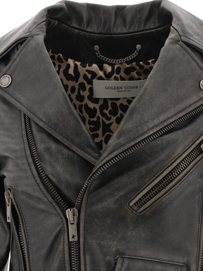 Golden Goose Destiny Slim Leather Jacket