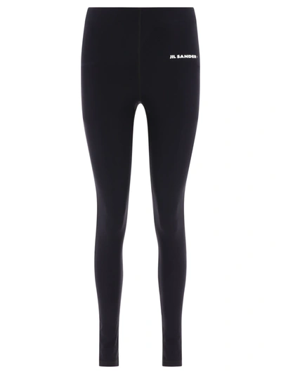 Shop Jil Sander Logo Print Leggings