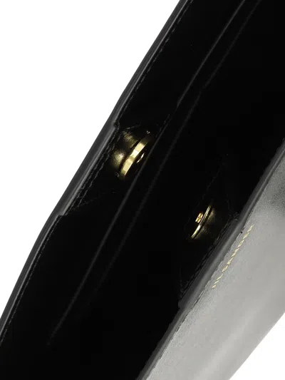 Jil Sander Medium 'tangle' Black Leather Crossbody Bag