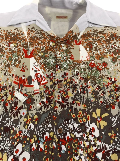 Kapital Aloha Convertible-collar Printed Crepe Shirt