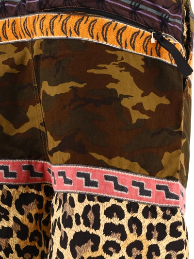 Shop Kapital Short Camo Crazy Patchworkcamo Crazy Patchwork Shorts