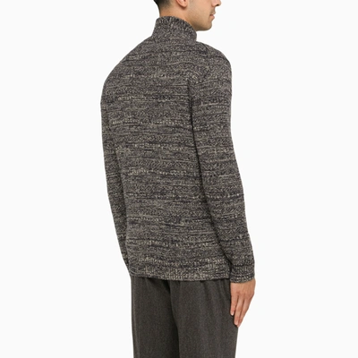 Shop Loro Piana Melange Cashmere Turtleneck Sweater