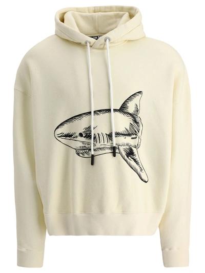 Shop Palm Angels Split Shark Hoodie