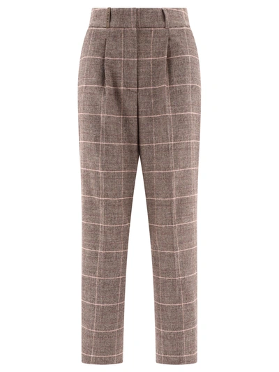 Shop Peserico Flannel Trousers