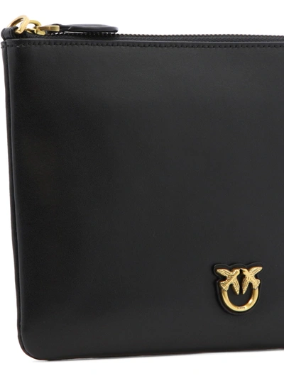 Pinko Flat Classic Vitello Seta In Black